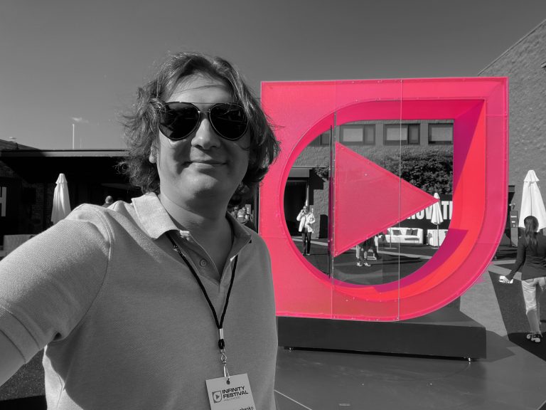Game industry veteran Aleksey Savchenko at the Infinity Festival.